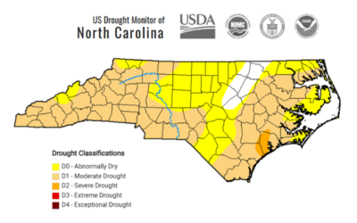 Statesville Enters Stage D1 Moderate Drought Condition