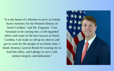 Russ Ferguson Sworn In as U.S. Attorney for Western North Carolina