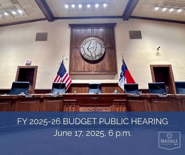 Public Hearing Scheduled for Iredell County 2025–26 Budget
