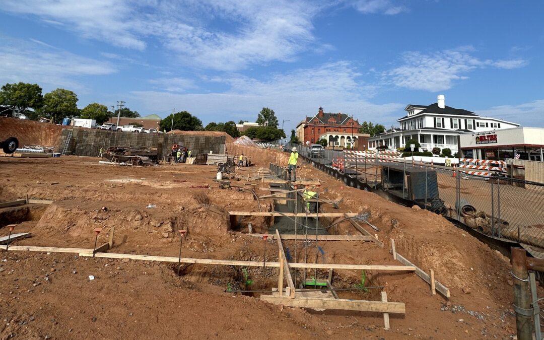 Construction Progressing on Statesville Police Department Expansion and Parking Deck