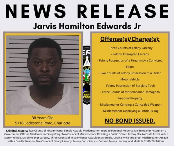 Larceny Suspect Arrested at A&A Auto Sales in Iredell County