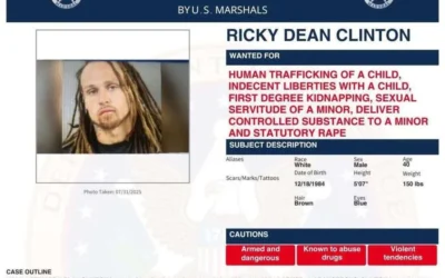 U.S. Marshals Seek North Carolina Man Wanted on Child Trafficking and Related Charges