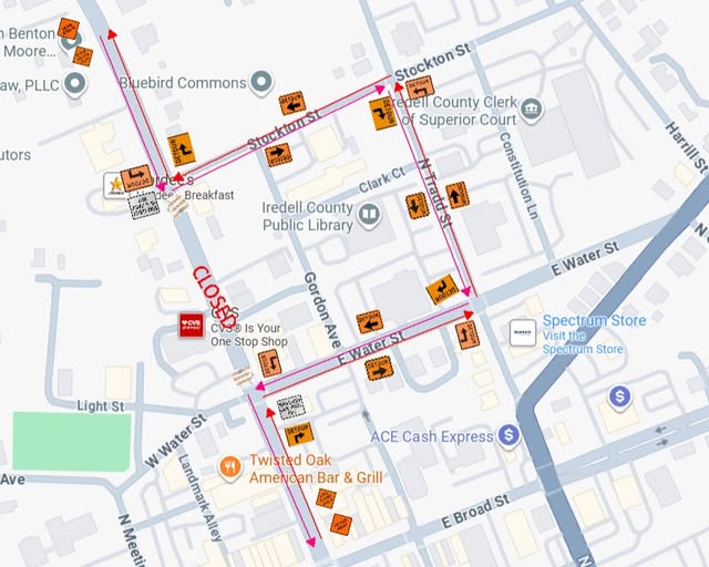 Lane Closures and Detours Announced for N. Center Street in Statesville