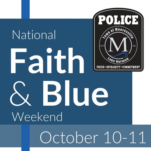Mooresville Police Join National Faith & Blue Weekend with Community Events