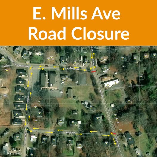 E. Mills Avenue in Mooresville to Close for Utility Work This Week