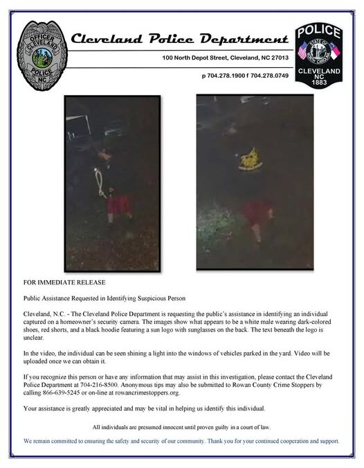 Cleveland Police Seek Public’s Help Identifying Person Seen in Security Footage