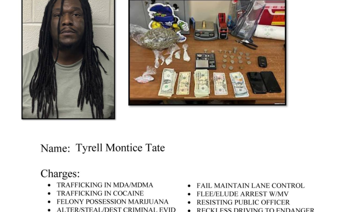 Cleveland Police Arrest Driver After Highway Pursuit; Drugs Seized, Bond Set at $300,000